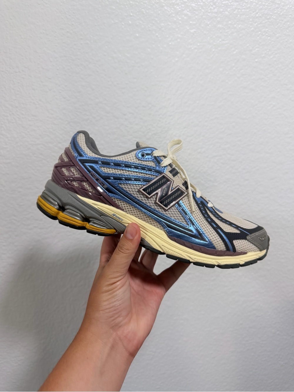New Balance 1906rMen's Multi-Color Running Sneaker - Blue, Cream, Gray, Burgundy
